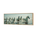 Seven Horses at the Beach (stock)
