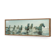 Seven Horses at the Beach